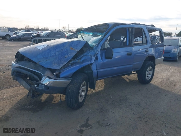 2000 Toyota 4Runner with VIN JT3GM84R6Y0064909, listed as a IAAI auction lot 41284475 with 1 mi miles. Bid and sale history available at carsss.com. Image 2.