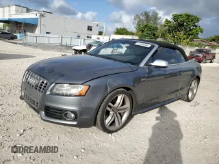 2012 Audi S5 Prestige with VIN WAUVGAFH5CN003310, listed as a Copart auction lot 77098544 with 0 mi miles and Salvage Title. Bid and sale history available at carsss.com. Image 1.