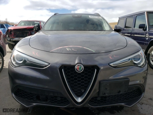 2018 Alfa Romeo Stelvio Sport with VIN ZASFAKPN0J7B78964, listed as a Copart auction lot 45384155 with 38,271 mi miles and Salvage Title. Bid and sale history available at carsss.com. Image 5.