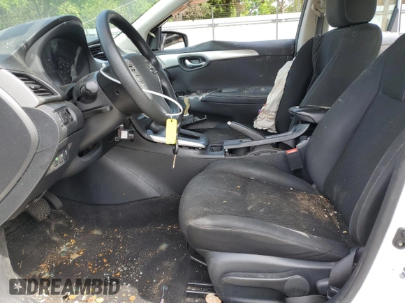 2017 Nissan Sentra S with VIN 3N1AB7AP9HY241806, listed as a Copart auction lot 58540785 with 125,028 mi miles and Salvage title. Bid and sale history available at DreamBid. Image 7.