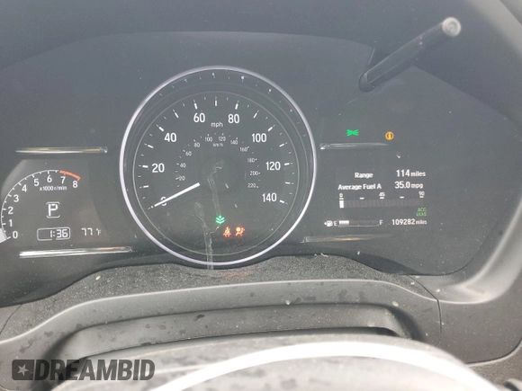 2021 Honda HR-V EX-L with VIN 3CZRU5H71MM703968, listed as a Copart auction lot 51470385 with 109,282 mi miles and Salvage Title. Bid and sale history available at carsss.com. Image 9.