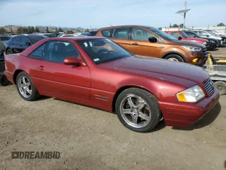 2000 Mercedes-Benz SL-Class with VIN WDBFA68F6YF191384, listed as a Copart auction lot 79318264 with 46,673 mi miles and Salvage Title. Bid and sale history available at carsss.com. Image 4.