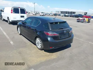 2011 Lexus CT 200h with VIN JTHKD5BH2B2040664, listed as a IAAI auction lot 40053641 with 55,119 mi miles and . Bid and sale history available at DreamBid. Image 3.