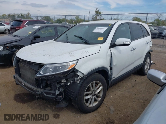 2014 Kia Sorento LX with VIN 5XYKTCA62EG500604, listed as a IAAI auction lot 40404770 with 1 mi miles. Bid and sale history available at carsss.com. Image 19.
