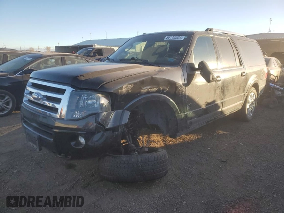 2014 Ford Expedition EL Limited with VIN 1FMJK2A52EEF23627, listed as a Copart auction lot 86746504 with 129,294 mi miles and Salvage Title. Bid and sale history available at carsss.com. Image 1.