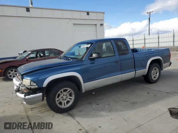 2004 Dodge Dakota SLT with VIN 1D7GL42N14S527972, listed as a Copart auction lot 86841454 with 150,784 mi miles and Salvage title. Bid and sale history available at DreamBid. Image 1.