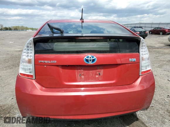 2010 Toyota Prius II with VIN JTDKN3DU7A0130285, listed as a Copart auction lot 53169605 with 212,909 mi miles and Salvage Title. Bid and sale history available at DreamBid. Image 6.