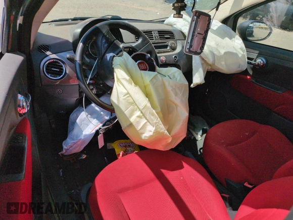 2013 FIAT 500 Pop with VIN 3C3CFFAR8DT539037, listed as a Copart auction lot 59787675 with 108,375 mi miles and Salvage title. Bid and sale history available at DreamBid. Image 8.