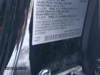 2024 Audi RS Q8 z VIN WU1ARBF15RD003202, wystawiony jako Copart lot #41654865 z przebiegiem 11 198 mil mil oraz Szkoda całkowita • Salvage title. Historia ofert i sprzedaży dostępna na DreamBid. Obrazek 13.
