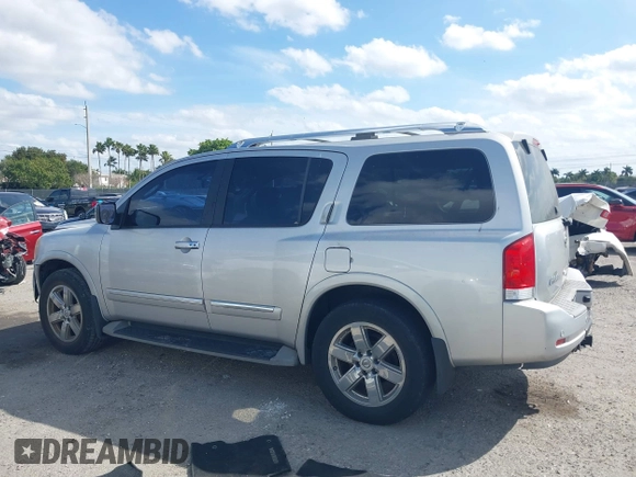 2011 Nissan Armada SV with VIN 5N1BA0ND2BN610453, listed as a IAAI auction lot 41647008 with 163,236 mi miles and . Bid and sale history available at DreamBid. Image 14.