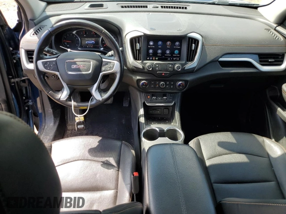 2020 GMC Terrain SLT with VIN 3GKALVEVXLL166504, listed as a Copart auction lot 52864615 with 63,738 mi miles and Salvage title. Bid and sale history available at DreamBid. Image 8.