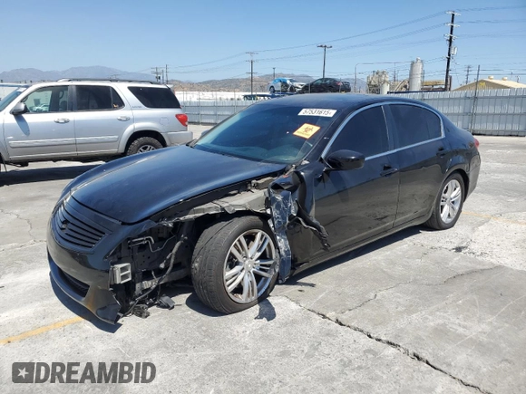 2013 Infiniti G37 Journey with VIN JN1CV6APXDM722655, listed as a Copart auction lot 57531615 with 150,431 mi miles and Salvage title. Bid and sale history available at DreamBid. Image 1.