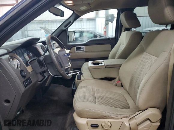 2009 Ford F-150 XL with VIN 1FTPW14V09FB11277, listed as a Copart auction lot 59531415 with 186,572 mi miles and Salvage title. Bid and sale history available at DreamBid. Image 7.