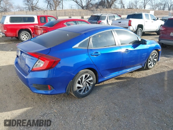 2016 Honda Civic Sedan EX with VIN 19XFC2F88GE051242, listed as a IAAI auction lot 41651815 with 132,091 mi miles. Bid and sale history available at carsss.com. Image 4.