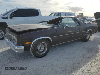 1985 Chevrolet El Camino with VIN 3GCCW80H6FS907000, listed as a Copart auction lot 77158584 with 65,054 mi miles and Salvage Title. Bid and sale history available at carsss.com. Image 1.