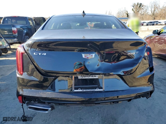 2024 Cadillac CT4 Premium Luxury with VIN 1G6DB5RK9R0100675, listed as a Copart auction lot 87796505 with 11,621 mi miles and Salvage Title. Bid and sale history available at carsss.com. Image 6.