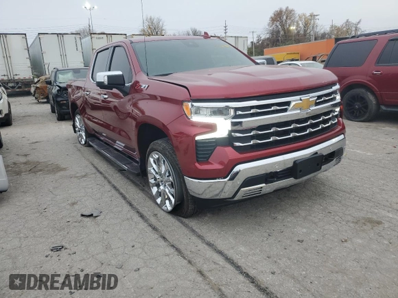 2023 Chevrolet Silverado 1500 LTZ with VIN 1GCUDGED9PZ200505, listed as a Copart auction lot 75871183 with 9,965 mi miles. Bid and sale history available at carsss.com. Image 4.