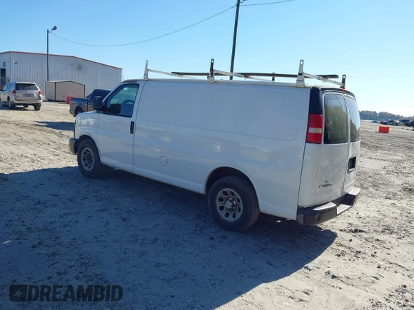 2010 Chevrolet Express Cargo Van with VIN 1GCUGADX3A1131204, listed as a IAAI auction lot 40709065 with 312,430 mi miles. Bid and sale history available at carsss.com. Image 3.