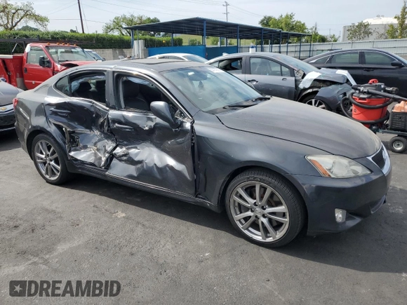 2008 Lexus IS 350 with VIN JTHBE262582013646, listed as a Copart auction lot 53187215 with 130,826 mi miles and Clean title. Bid and sale history available at DreamBid. Image 4.