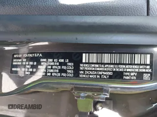 2022 Jeep Renegade Sport with VIN ZACNJDA13NPN49563, listed as a IAAI auction lot 42183338 with 17,945 mi miles and . Bid and sale history available at DreamBid. Image 9.