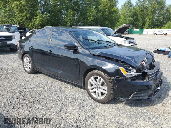 2015 Volkswagen Jetta S with VIN 3VW2K7AJ4FM247804, listed as a Copart auction lot 60654995 with Not provided miles and Salvage title. Bid and sale history available at DreamBid. Image 4.
