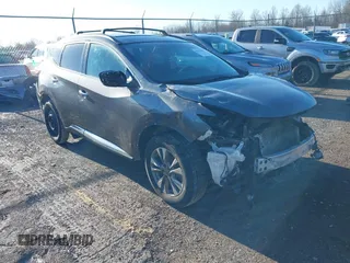 2017 Nissan Murano S with VIN 5N1AZ2MG5HN152072, listed as a IAAI auction lot 41634106 with 94,468 mi miles and . Bid and sale history available at carsss.com. Image 1.