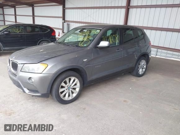 2013 BMW X3 xDrive28i with VIN 5UXWX9C50D0A10777, listed as a IAAI auction lot 42216080 with 153,409 mi miles and . Bid and sale history available at DreamBid. Image 2.