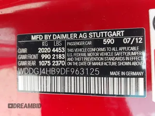 2013 Mercedes-Benz C 250 с VIN WDDGJ4HB9DF963125, выставлен на аукционе IAAI как лот 42725863 с пробегом 71 413 миль миль и . История ставок и продаж доступна на DreamBid. Изображение 9.