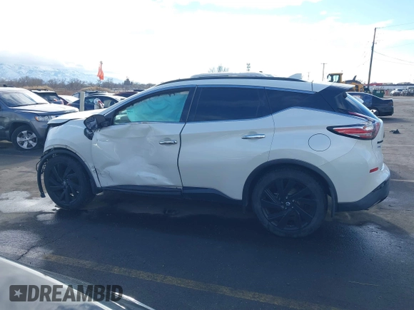 2018 Nissan Murano S with VIN 5N1AZ2MHXJN130616, listed as a IAAI auction lot 41119315 with 88,240 mi miles. Bid and sale history available at carsss.com. Image 14.