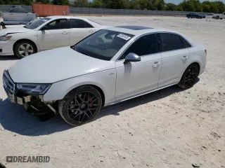 2018 Audi S4 Premium Plus with VIN WAUB4AF48JA001449, listed as a Copart auction lot 63369123 with 85,789 mi miles. Bid and sale history available at carsss.com. Image 1.