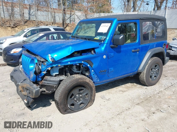 2021 Jeep Wrangler 80th Anniversary with VIN 1C4GJXAN4MW758747, listed as a IAAI auction lot 41787645 with 32,613 mi miles and . Bid and sale history available at DreamBid. Image 18.