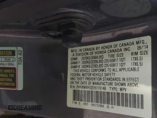 2014 Honda CR-V EX with VIN 2HKRM4H52EH719148, listed as a IAAI auction lot 40448916 with 145,765 mi miles and . Bid and sale history available at DreamBid. Image 9.