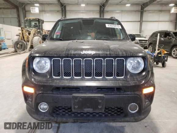 2020 Jeep Renegade Latitude with VIN ZACNJBBB1LPL47605, listed as a Copart auction lot 43620815 with 118,283 mi miles and Salvage Title. Bid and sale history available at carsss.com. Image 5.