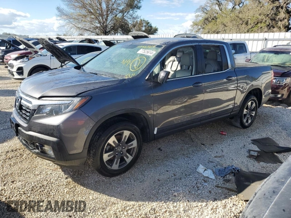 2018 Honda Ridgeline RTL with VIN 5FPYK3F54JB015872, listed as a Copart auction lot 77525614 with Not provided miles and Salvage title. Bid and sale history available at DreamBid. Image 1.