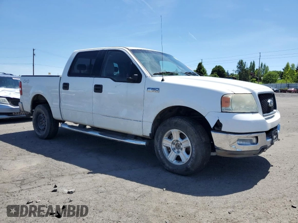 2004 Ford F-150 XLT with VIN 1FTRW14W44KB80961, listed as a Copart auction lot 58546585 with 843,055 mi miles and Salvage title. Bid and sale history available at DreamBid. Image 4.