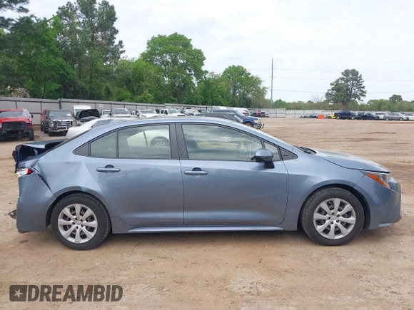 2021 Toyota Corolla LE with VIN JTDEPMAE8MJ162896, listed as a IAAI auction lot 41942669 with 99,131 mi miles. Bid and sale history available at carsss.com. Image 13.