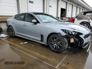 2022 Kia Stinger GT-Line with VIN KNAE35LD3N6115265, listed as a Copart auction lot 86194784 with 35,170 mi miles and Salvage Title. Bid and sale history available at DreamBid. Image 4.