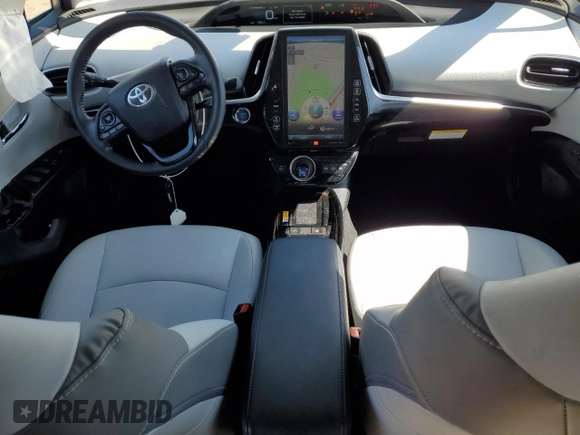 2020 Toyota Prius Prime LE with VIN JTDKARFP3L3129111, listed as a Copart auction lot 52462165 with 56,015 mi miles and Salvage Title. Bid and sale history available at carsss.com. Image 8.