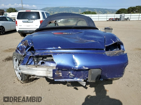 1998 Porsche Boxster с VIN WP0CA2989WU626453, выставлен на аукционе Copart как лот 54971925 с пробегом 116 461 миль миль и На запчасти • Non repairable. История ставок и продаж доступна на DreamBid. Изображение 6.