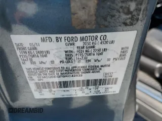 2011 Ford Escape Limited with VIN 1FMCU0EG7BKC42522, listed as a Copart auction lot 48759885 with 274,162 mi miles and Salvage title. Bid and sale history available at DreamBid. Image 13.