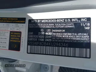 2019 Mercedes-Benz C 300 с VIN 55SWF8DB4KU294346, выставлен на аукционе IAAI как лот 42215950 с пробегом 81 881 миль миль и . История ставок и продаж доступна на DreamBid. Изображение 9.