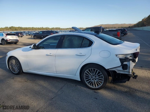 2018 Alfa Romeo Giulia Ti Sport with VIN ZARFAEENXJ7570028, listed as a Copart auction lot 48987355 with 89,546 mi miles and Salvage Title. Bid and sale history available at carsss.com. Image 2.