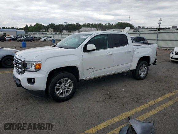 2019 GMC Canyon 2WD SLE with VIN 1GTG5CEA7K1251758, listed as a Copart auction lot 58673514 with 45,956 mi miles and Salvage Title. Bid and sale history available at carsss.com. Image 1.
