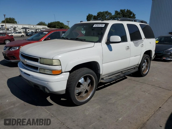 2004 Chevrolet Tahoe Z71 with VIN 1GNEK13T44R142842, listed as a Copart auction lot 62609755 with 229,554 mi miles and Salvage title. Bid and sale history available at DreamBid. Image 1.