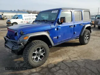 2018 Jeep Wrangler Unlimited Sport S with VIN 1C4HJXDN8JW323452, listed as a Copart auction lot 48574355 with 67,555 mi miles and Salvage title. Bid and sale history available at DreamBid. Image 1.