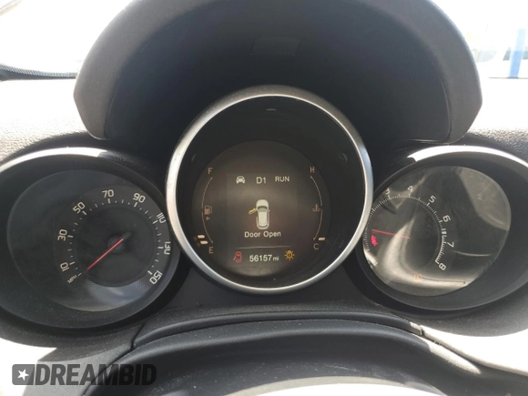 2016 FIAT 500X Trekking with VIN ZFBCFYCT0GP338212, listed as a Copart auction lot 51843725 with 56,157 mi miles and Salvage title. Bid and sale history available at DreamBid. Image 9.