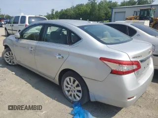 2013 Nissan Sentra SV with VIN 1N4AB7AP6DN905148, listed as a Copart auction lot 63896734 with 43,663 mi miles and Salvage Title. Bid and sale history available at DreamBid. Image 2.
