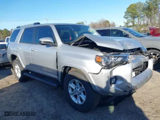 2022 Toyota 4Runner SR5 with VIN JTEEU5JR9N5255563, listed as a IAAI auction lot 41606548 with 18,254 mi miles. Bid and sale history available at carsss.com. Image 1.