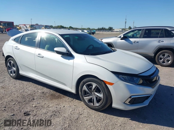 2020 Honda Civic LX z VIN 19XFC2F68LE206395, wystawiony jako IAAI lot #41720356 z przebiegiem 38 037 mil mil oraz . Historia ofert i sprzedaży dostępna na DreamBid. Obrazek 1.