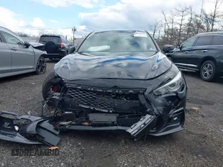 2018 Infiniti Q50 Red Sport 400 with VIN JN1FV7AR4JM481806, listed as a IAAI auction lot 40968949 with 80,924 mi miles and . Bid and sale history available at DreamBid. Image 12.